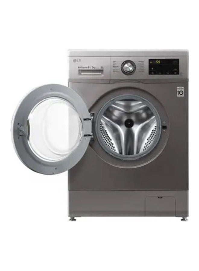 LG 8/5 KG Front Loading Washer & Dryer With 6 Motion Direct Drive, Smart Diagnosis, Inverter Motor 8 kg F4J3TMG5P Silver - Image 2
