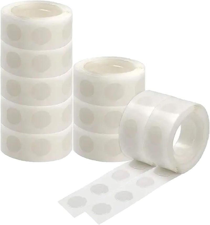 GoodTool 10 Pcs Balloon Clear Glue Points, Double Notes Tape, Removable Traceless Round Adhesive Dots, for Party, DIY Decoration, Craft Supplies - Image 1