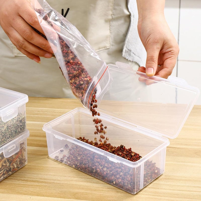 Plastic Kitchen Storage Container, Dry Storage Bin with Sealing Lid for Keeping, Organize Cinnamon Seasonings - Image 3