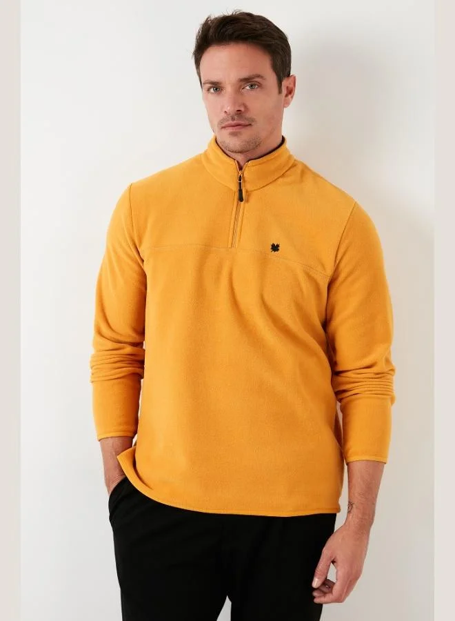 Buratti  Buratti Slim Fit Anti-Pilling Non-Flapping Batwing Collar Cold-Resistant Brushed Fleece Men's POLAR 5906001 for Men | Best Price UAE