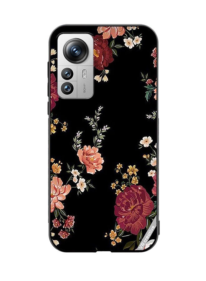 VR CREATIVE Protective Case Cover For Xiaomi 12 Pro Flower Design Multicolour - Image 1