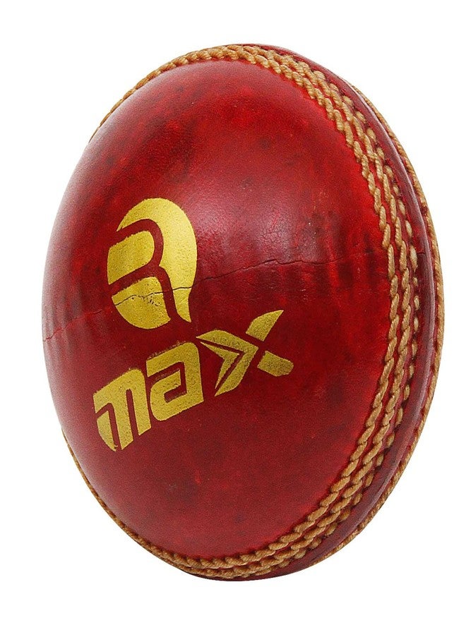 RMAX Red Drive-A Leather Cricket Ball (4 Part Ball, Pack of 1) - Image 3
