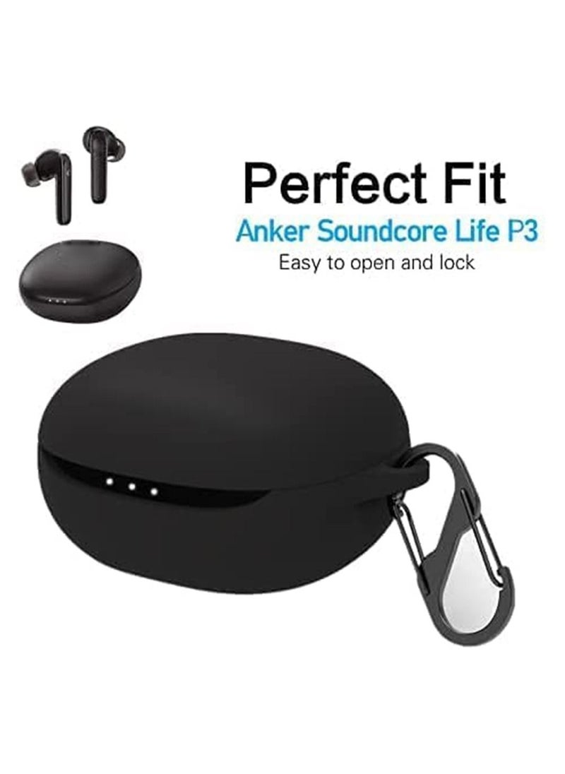 Generic - Compatible Protective Case Cover for Anker Soundcore Life P3 with Carabiner - Image 1