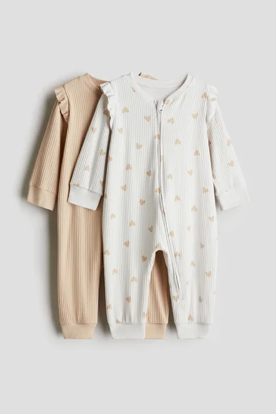 H&M 2-Pack Patterned Cotton Pyjamas