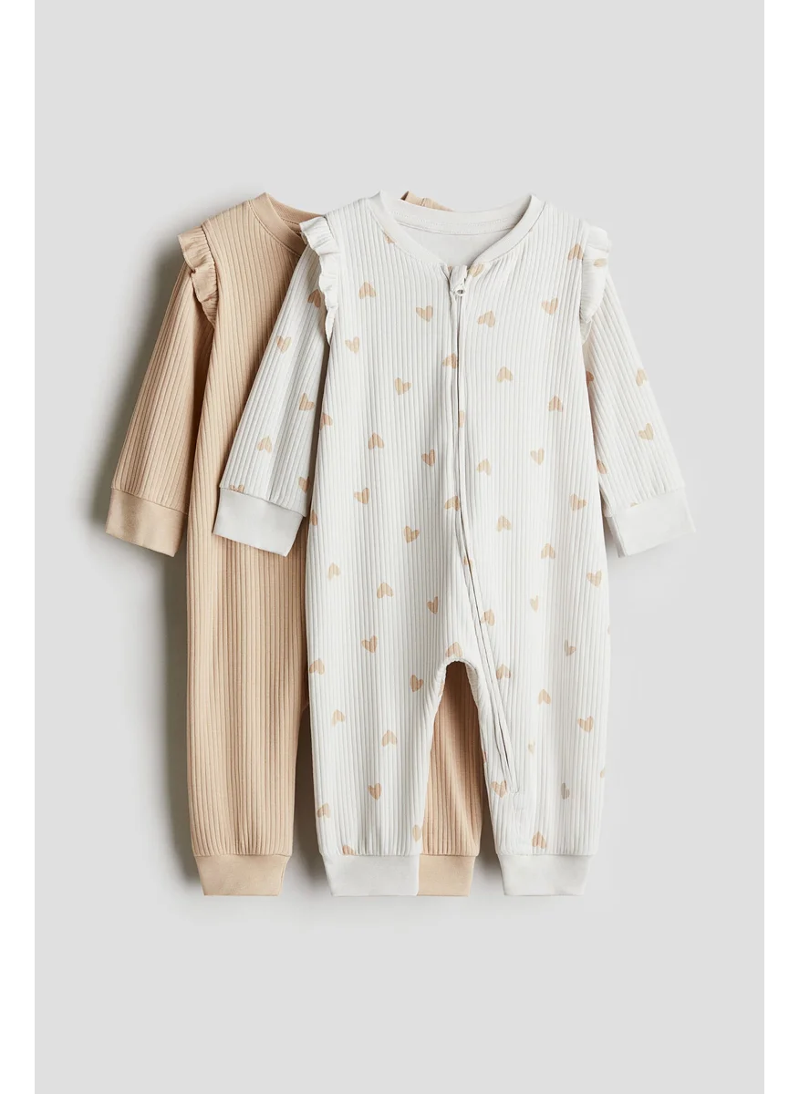 H&M 2-Pack Patterned Cotton Pyjamas