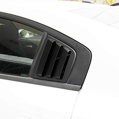 crosselec Side Window Louvers Air Vent Scoop Shades Cover Blinds ABS for Dodge Charger 2011-2021 (black) - Image 4