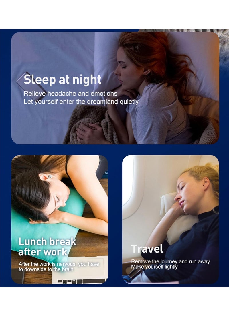 SYOSI Sleep Aid Device Handheld Sleep Aid Device for Insomnia Relief USB Charging  Handheld Microcurrent Sleep Aid Machine, Sleep Instrument for Insomnia & Anxiety Relief Improve Sleep Silver - Image 5