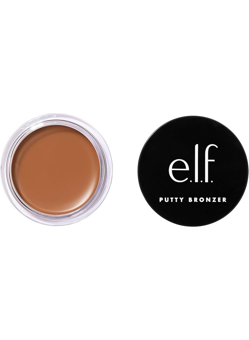 elf Putty Bronzer, Creamy & Highly Pigmented Formula, Creates a Long-Lasting Bronzed Glow, Infused with Argan Oil & Vitamin E, Golden Daze, 0.35 Ounce (10 g) (Pack of 1) - Image 1