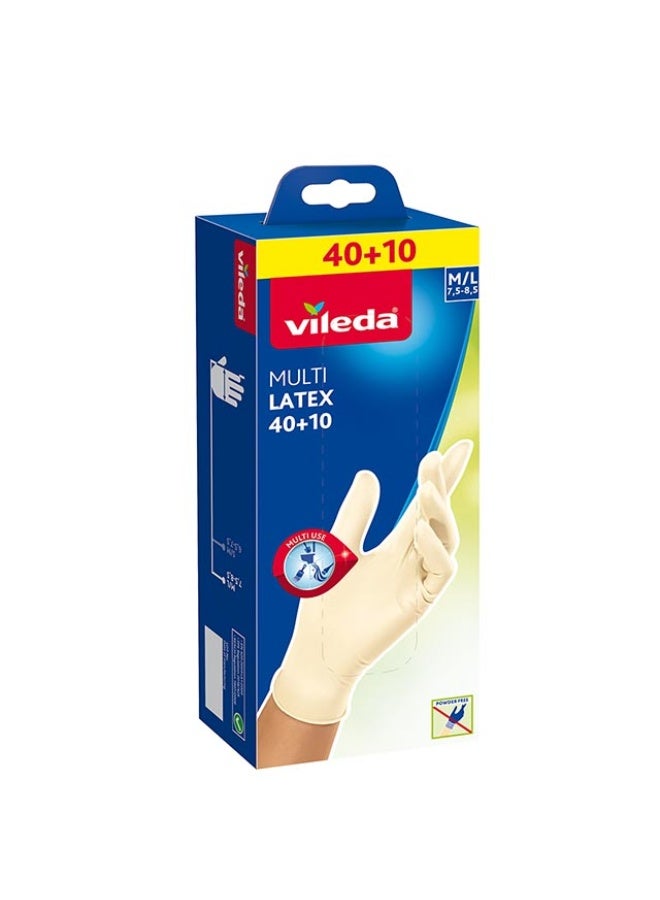 Disposable Gloves, 50pcs - Medium/Large, Malaysia
