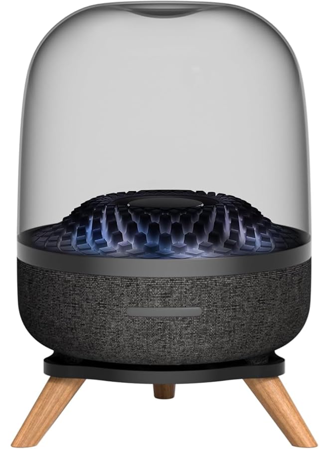 erorex Acrylic Speaker Desk Stand For Harman Kardon Aura Studio 3 And 4 Soundsticks 4 Space Saving Table Stand For Bluetooth Surround Sound Speakers - Image 1