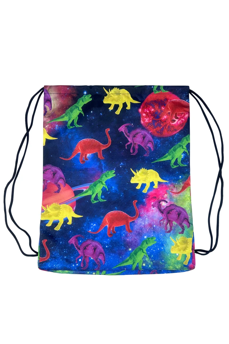 Just Hype HYPE Drawstring Bag Drawstring Sports Multi Space Dinosaurs