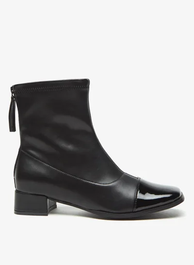 فلورا بيلا من شو إكسبرس Womens Solid Boots With Zip Closure And Block Heels By Shoexpress