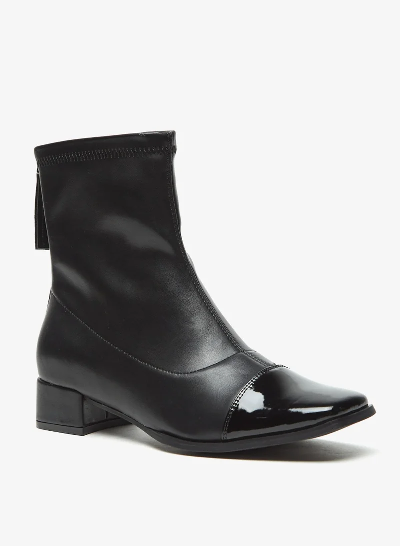 فلورا بيلا من شو إكسبرس Womens Solid Boots With Zip Closure And Block Heels By Shoexpress