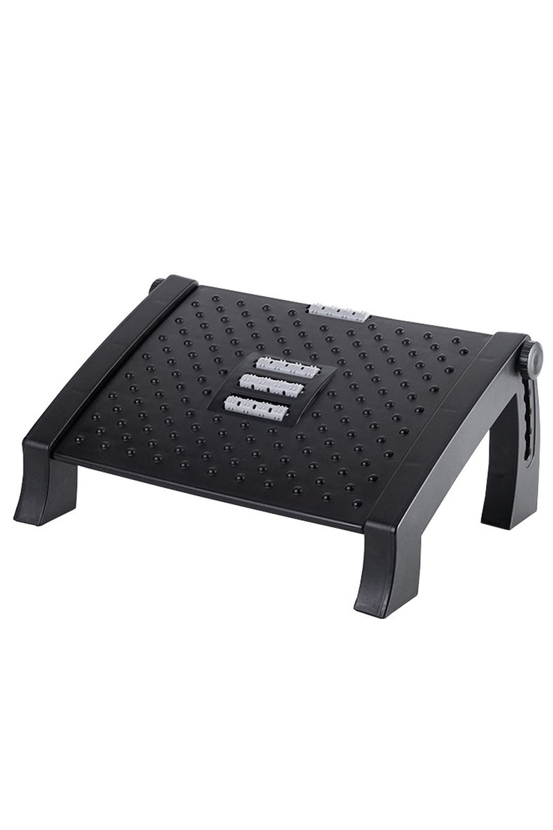 ZERIFAM Footrest, Adjustable Under-Desk Footrest With Massage Function, 6-Position Height Adjustment, Ergonomic Footstool for Home and Office Use - Image 1