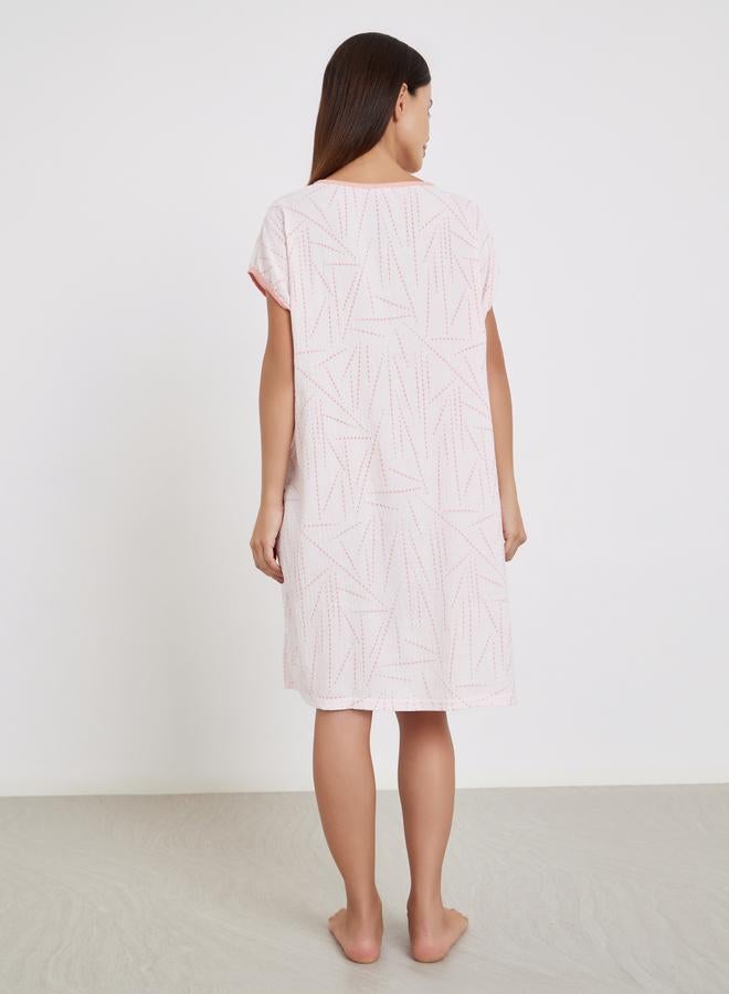 Take Two Graphic Bunny Print Nightdress - Image 4