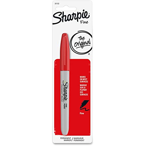 Sharpie Permanent Marker, Fine Point, Red, 1 Count - Image 4