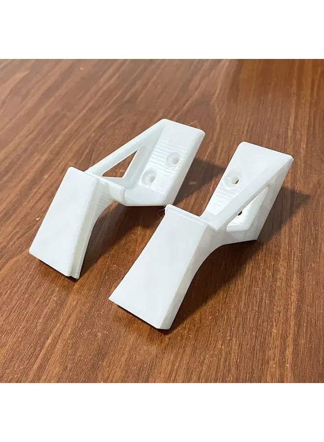 White Vinyl Record Wall Mount Holder Display Stand For Home Decor - Image 1