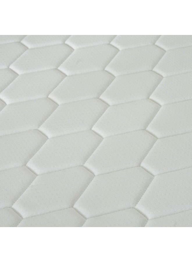 DANUBE HOME Orthopedic Medicated Firm Foam Mattress | Extra Firm Feel | Single Bed Mattress | Spine Balance For Pressure Relief|W 90 x L 200 cm|Thickness 15 cm -White - Image 2