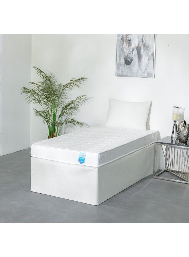 DANUBE HOME Orthopedic Medicated Firm Foam Mattress | Extra Firm Feel | Single Bed Mattress | Spine Balance For Pressure Relief|W 90 x L 200 cm|Thickness 15 cm -White - Image 5