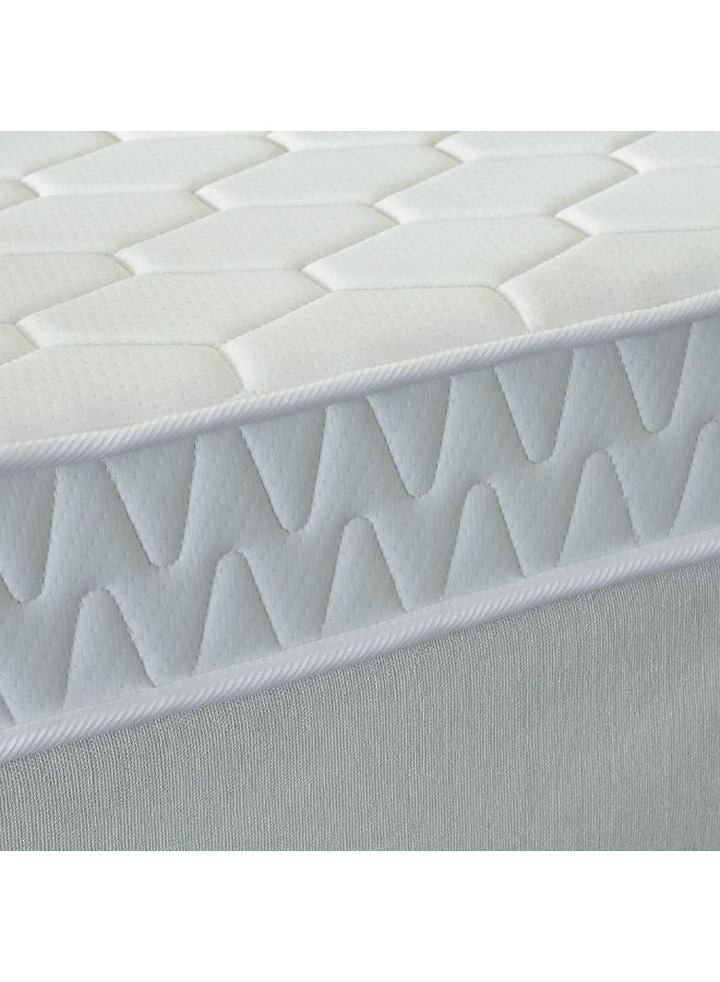 DANUBE HOME Orthopedic Medicated Firm Foam Mattress | Extra Firm Feel | Single Bed Mattress | Spine Balance For Pressure Relief|W 90 x L 200 cm|Thickness 15 cm -White - Image 3