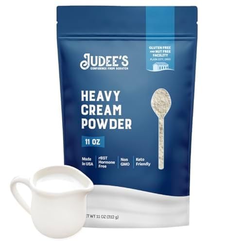 Judee's Gluten Free Heavy Cream Powder - Gluten Free Shelf-Stable Creamer Powder - Dehydrated Heavy Cream for Baking & Whipped Topping - 11 Oz - Image 1