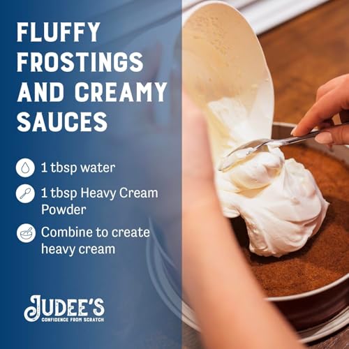 Judee's Gluten Free Heavy Cream Powder - Gluten Free Shelf-Stable Creamer Powder - Dehydrated Heavy Cream for Baking & Whipped Topping - 11 Oz - Image 5