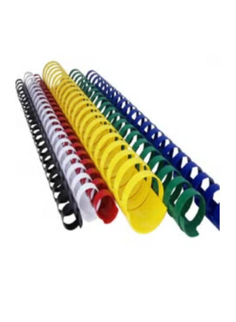 Deluxe 6mm Spirals (1X100Pcs/Box) (BE,BK,GN,RD,WE - Image 2