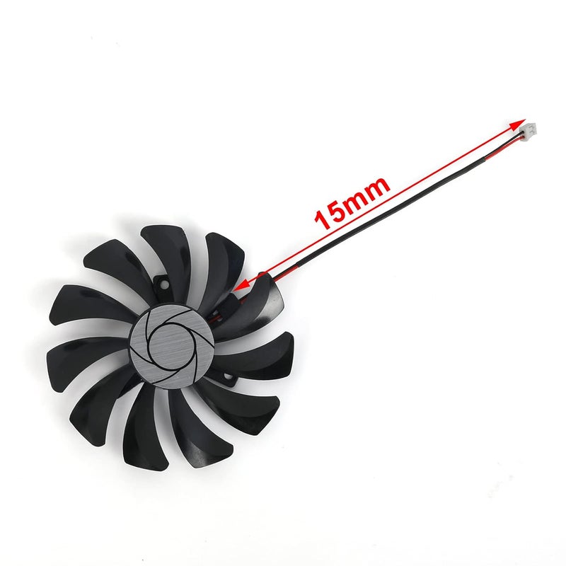 inRobert 85mm HA9010H12F-Z 12V 0.57A 2Pin GPU Fan for MSI GTX 1050 Ti Aero ITX Graphics Card (2Pin Power Connector) - Image 4