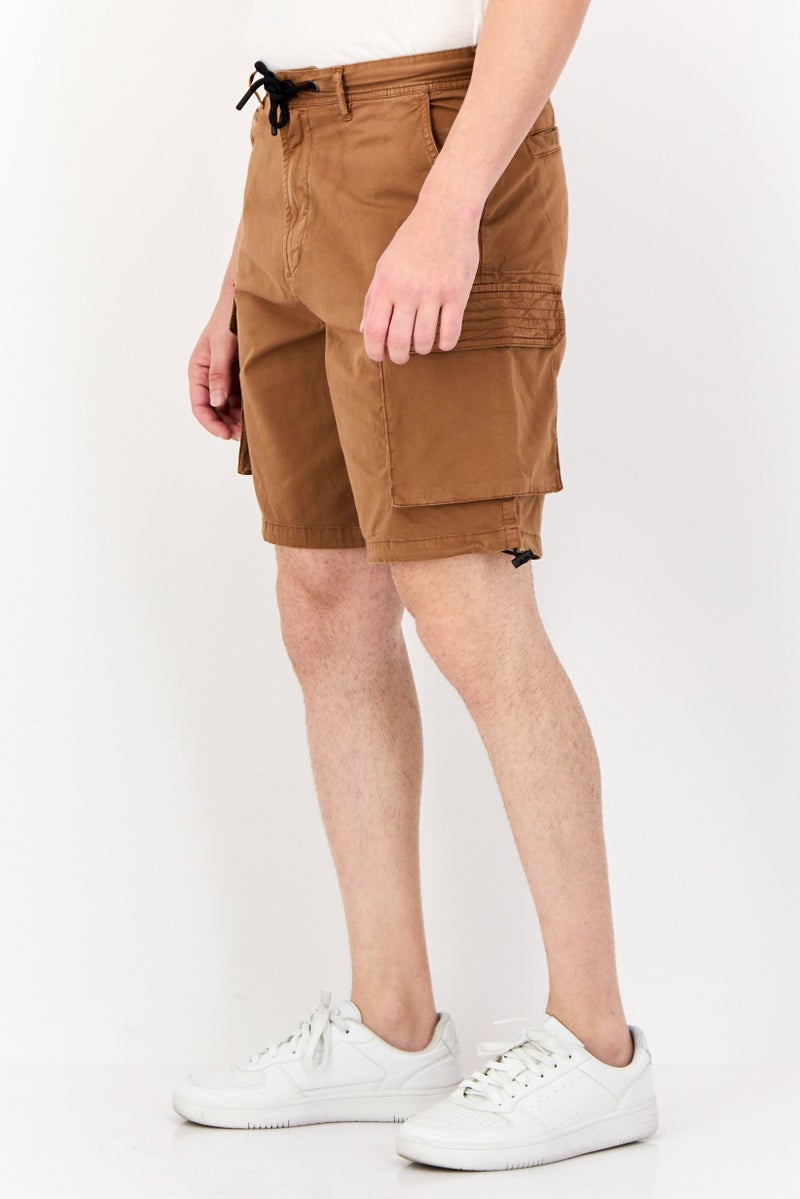 SALSA Men Solid Cargo Shorts, Brown - Image 2