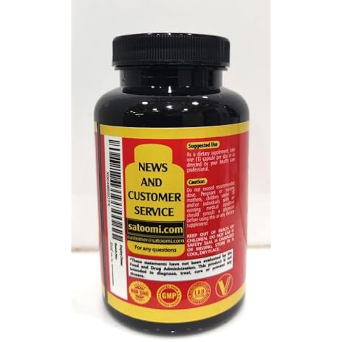 Satoomi St. John's Wort Capsules Extract Supplement - 6 Herbs Equivalent 5050 mg - Emotional Balance, Joyful Mood & Mood Support - 1 Pack 90 Veggie Caps 3-Month Supply - Image 4