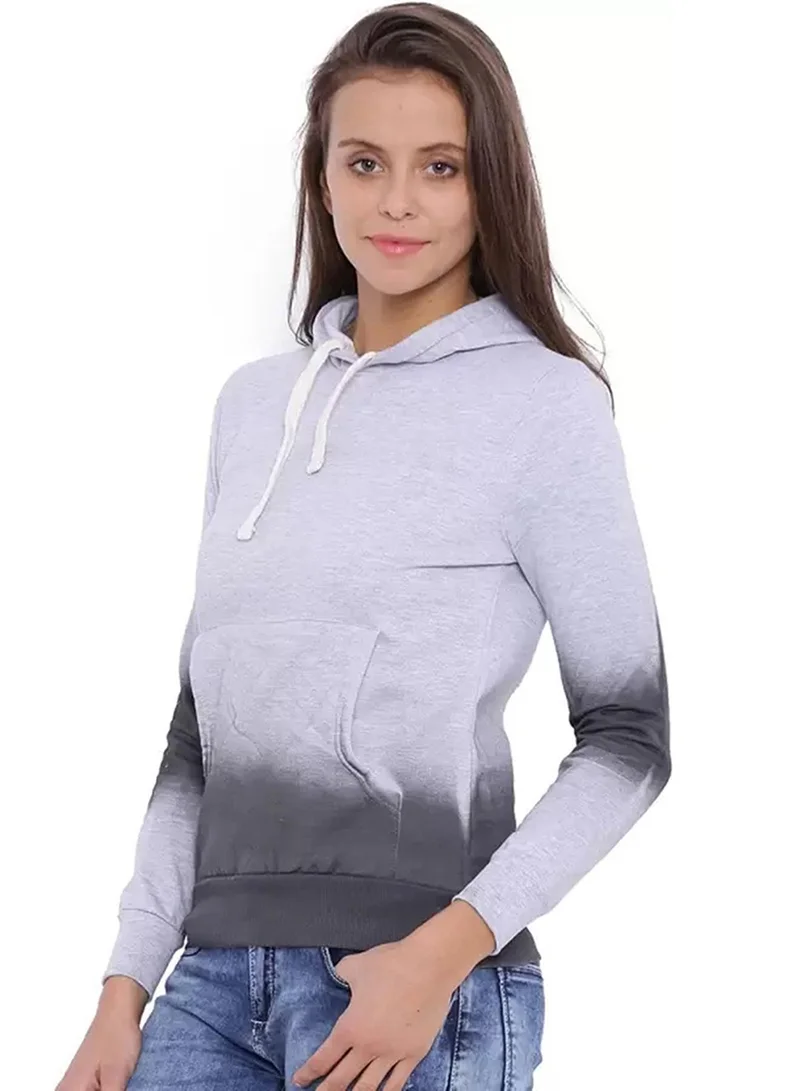 كامبوس سوترا هودي نسائي رمادي قمري متدرج