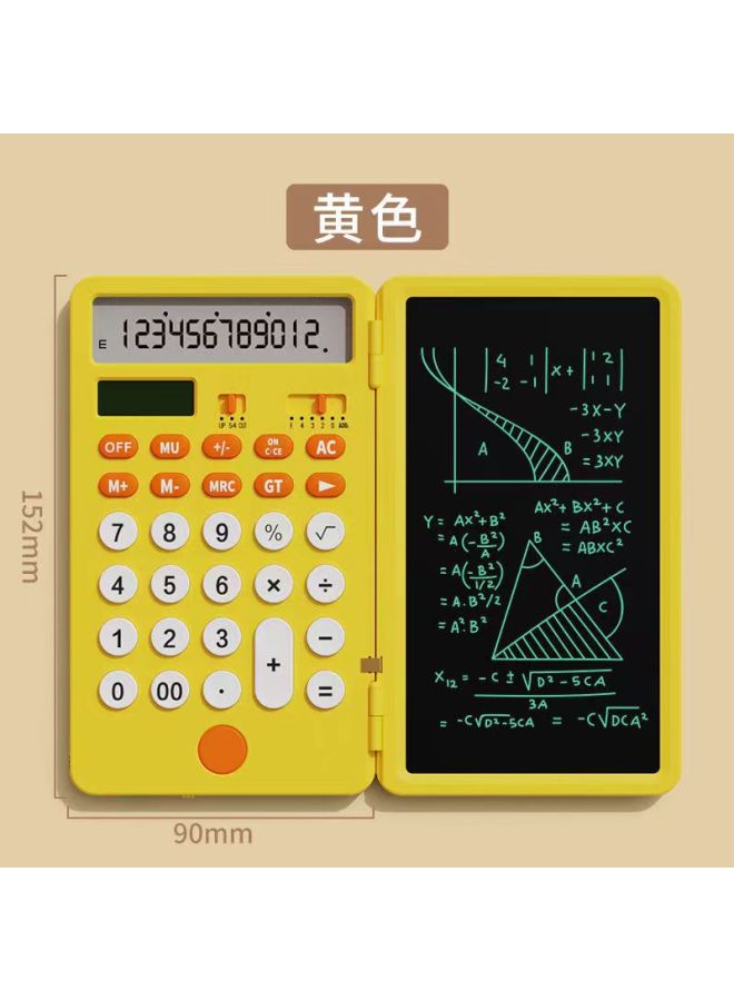 Function Calculator Handwriting Board Two-in-one Multifunctional Folding Quiet Portable Scientific Calculator For Examinations - Image 1