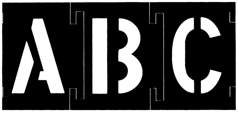 CH Hanson 10198 6 46 pc Plastic Interlocking Stencil