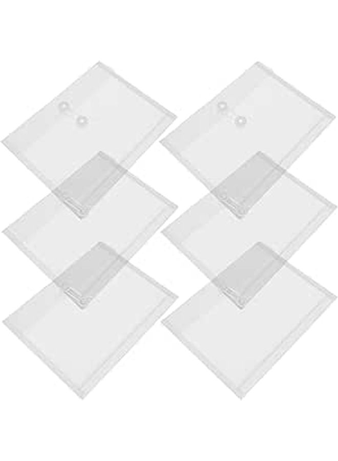 12 A6 Document File Folders Office School Storage Envelope Pouches 15.8x11.5cm - Image 1
