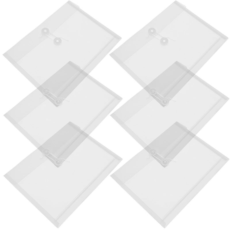 12 A6 Document File Folders Office School Storage Envelope Pouches 15.8x11.5cm - Image 2