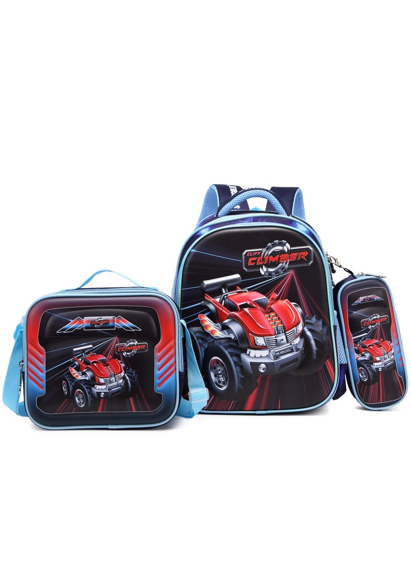 Stargold Baby Backpack 3Pcs Combo For Baby Boy With Adjustable Strap For School 14 Inch  - Image 1