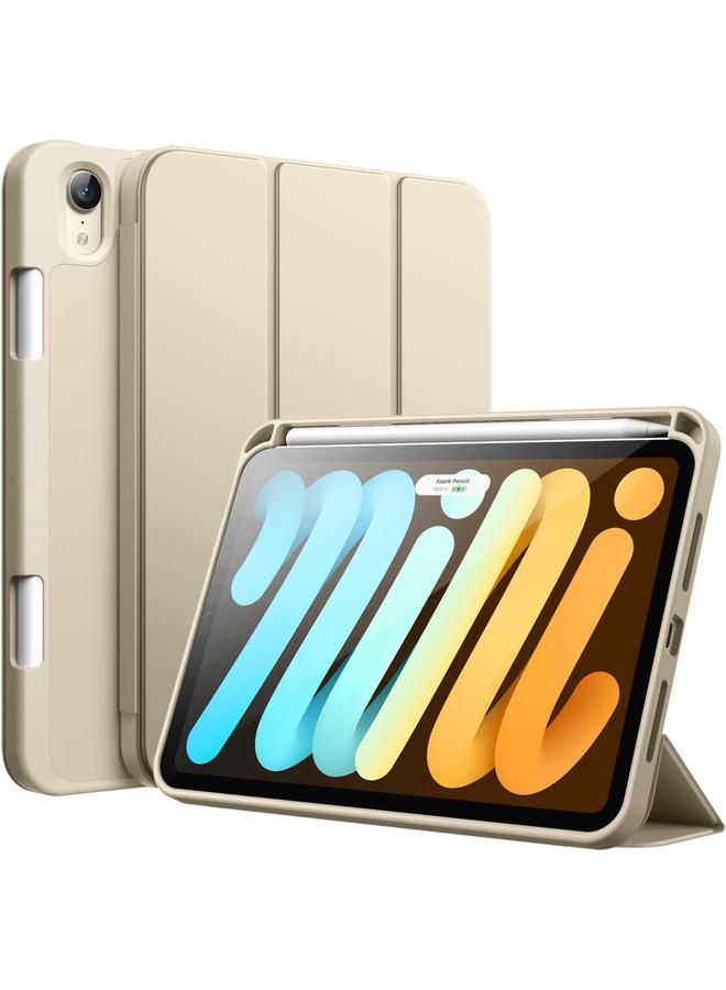 جي تيك حافظة لجهاز ايباد ميني A17 برو 2024 موديل الجيل السابع ميني 6 2021 غطاء رفيع لجهاز تابلت الجيل السادس مع ظهر ناعم من مادة TPU مع خاصية الاستيقاظ التلقائي والنوم وضوء النجوم - Image 1