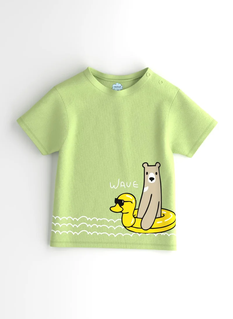 نوتيناتي Nautinati Boys' Pack of 3 Cotton Graphic Print T-shirt