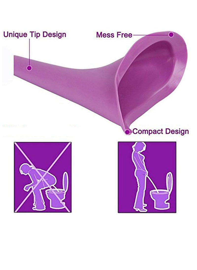 Generic - Reusable Funnel-Shaped Silicone Urinal Suitable For Urinating Without Sitting For The Elderly, Women, Special Cases, Travel And Outdoor Places For Women - Image 1
