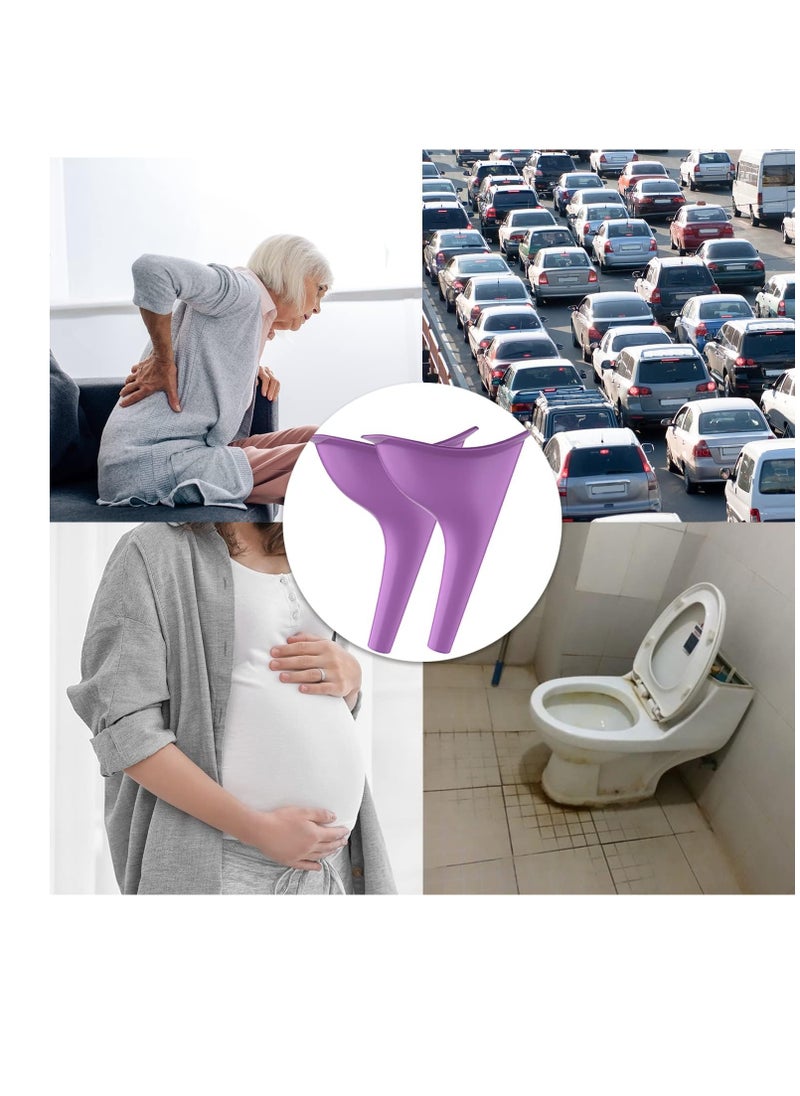 Generic - Reusable Funnel-Shaped Silicone Urinal Suitable For Urinating Without Sitting For The Elderly, Women, Special Cases, Travel And Outdoor Places For Women - Image 1
