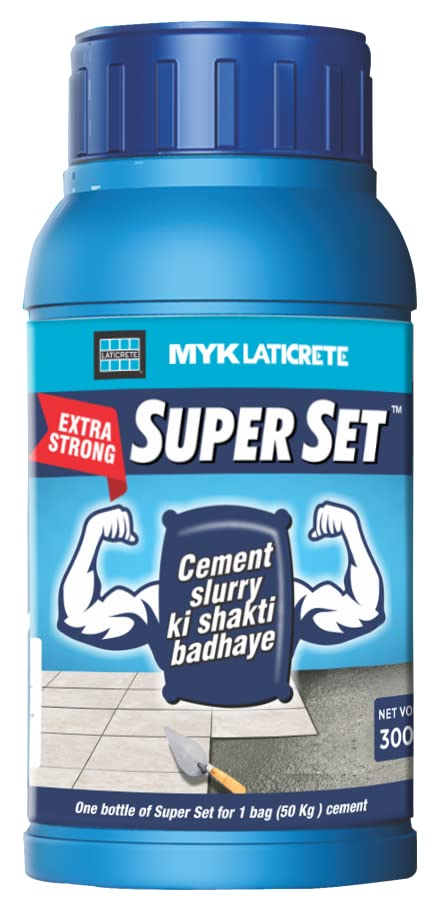 MYK LATICRETE Super Set | Cement Slurry Strengthener | Adds strength to cement slurry to lay tiles | Tiling with cement slurry - Image 4