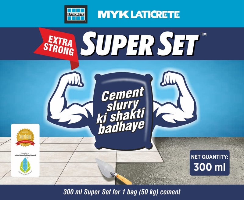 MYK LATICRETE Super Set | Cement Slurry Strengthener | Adds strength to cement slurry to lay tiles | Tiling with cement slurry - Image 2