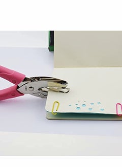 KASTWAVE Handheld 1/8 Inch Hole Paper Punch Puncher with Pink Grip（Circle-1/8"） Brand: KASTWAVE  - Image 3