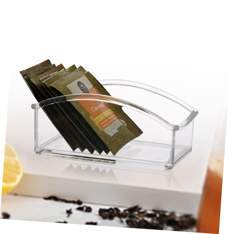 Acrylic Storage Organizer Box For Tea Bags Sugar Packets Office Kitchen - Image 3