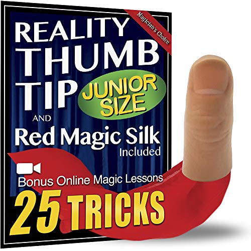 Magic Makers Junior Reality Thumb Tip with Silk and Online Course for Magic Training - Image 1