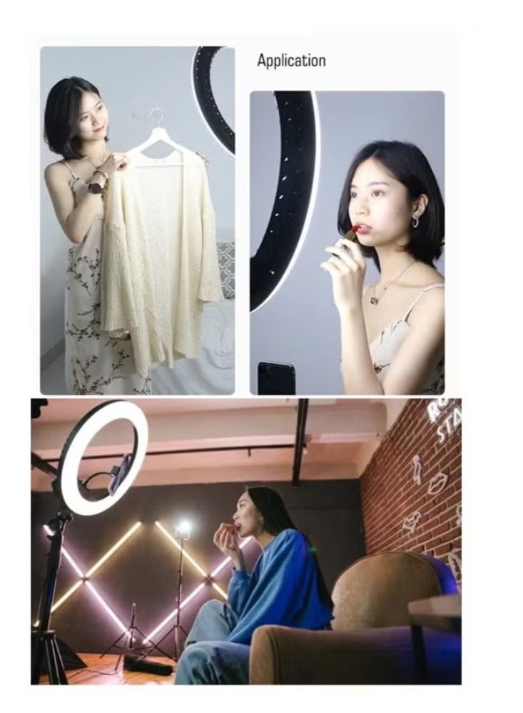 ACLIX Ring Light With Photography Tripod Stand And Remote Control for tiktok snapchat youtube online streaming 14-inch Big Selfie light RL-14 Black - Image 3