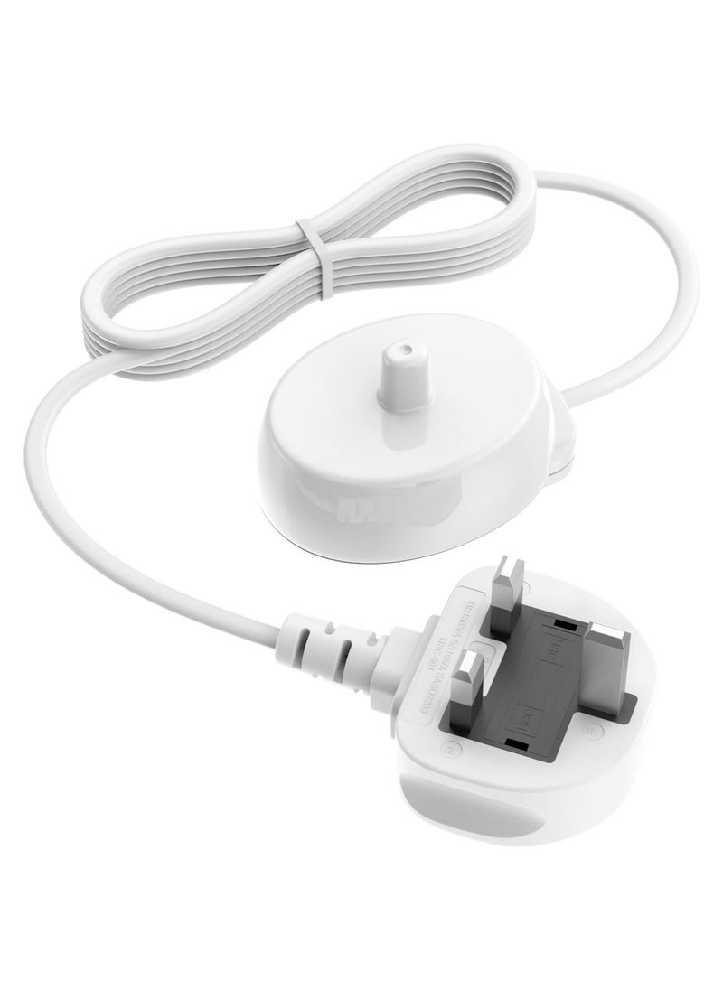 Generic - For Oral B Electric Toothbrush Charger Type 3757 Chargers for Oral B Pro 1 650 Pro 2 2500 Pro 3 3500 Smart 4 6 iO 4 5 6 Kids Vitality Genius X 8000 Toothbrushes Charging Adapter UK Plug - Image 1