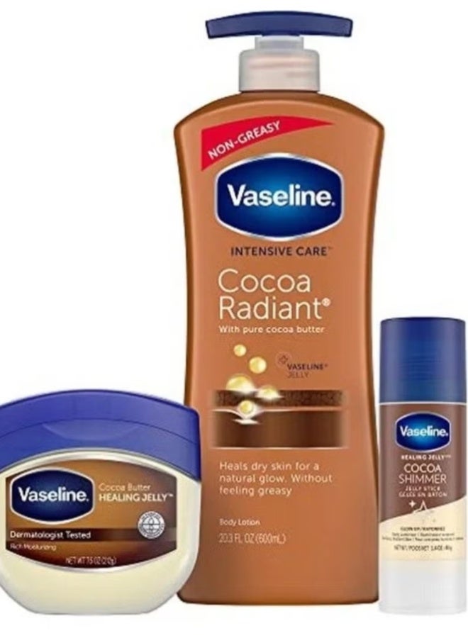 Vaseline Cocoa Butter Skincare Collection Radiant Glow and Intensive Care