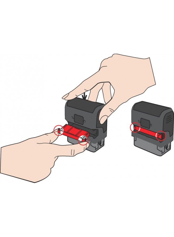 Trodat VC4913 Printy Ink Cartridges Replacement for Custom Text Stamp,Black,[Pack 2] - Image 3