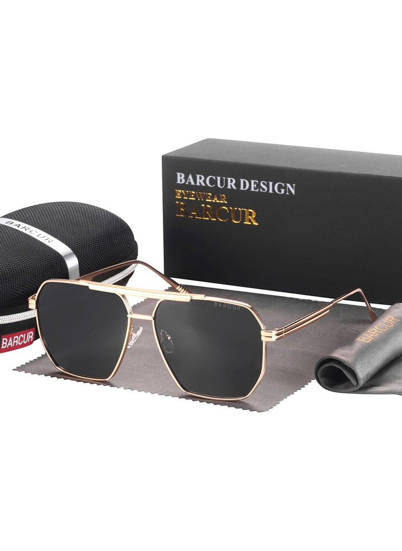 Barcur Trivazzo American Made High Quality Titanium Alloy UV400+ Polarized Men's and Women's Sunglasses  - Image 1